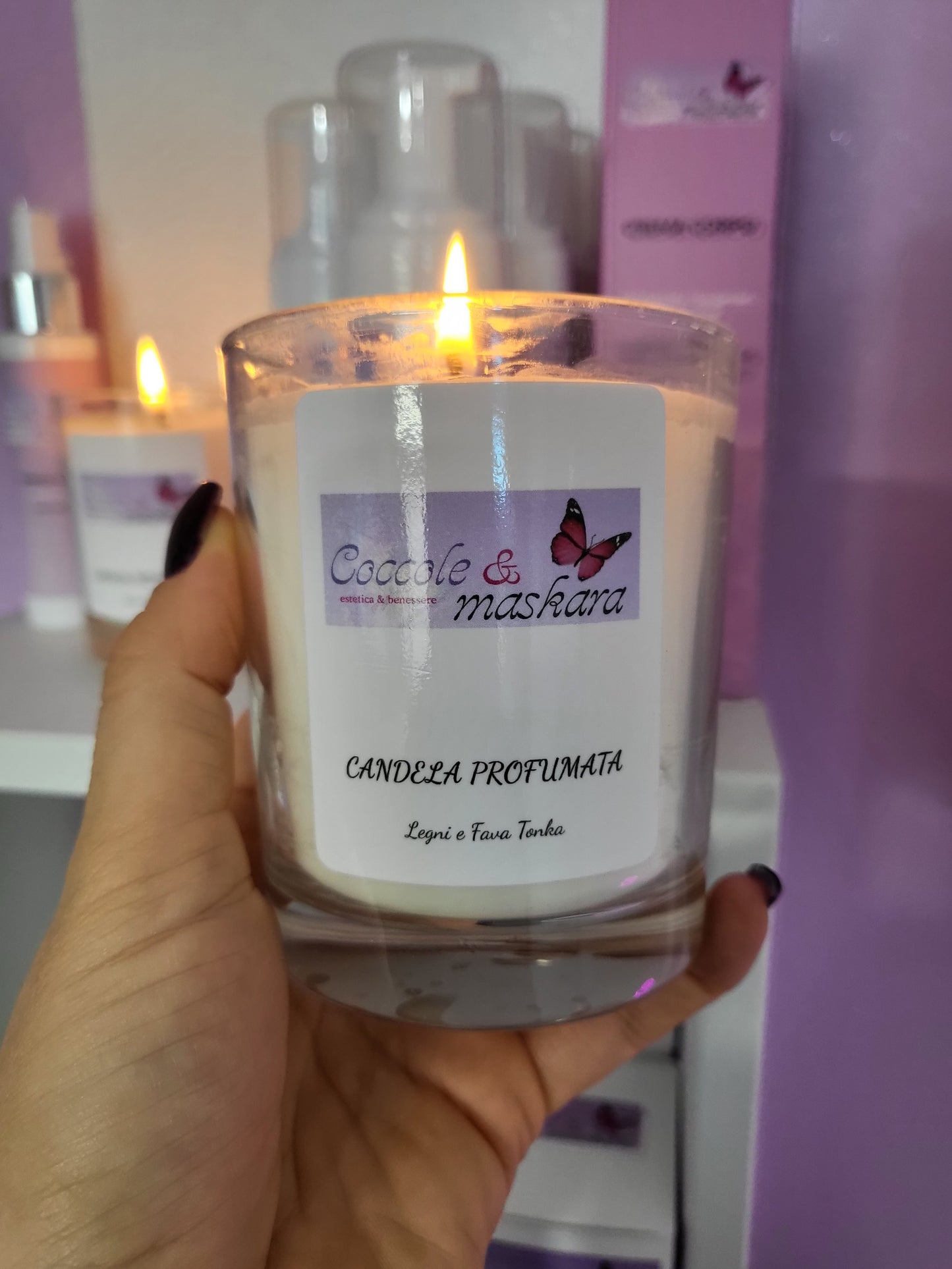 Candela Profumata Legni & Fava Tonka