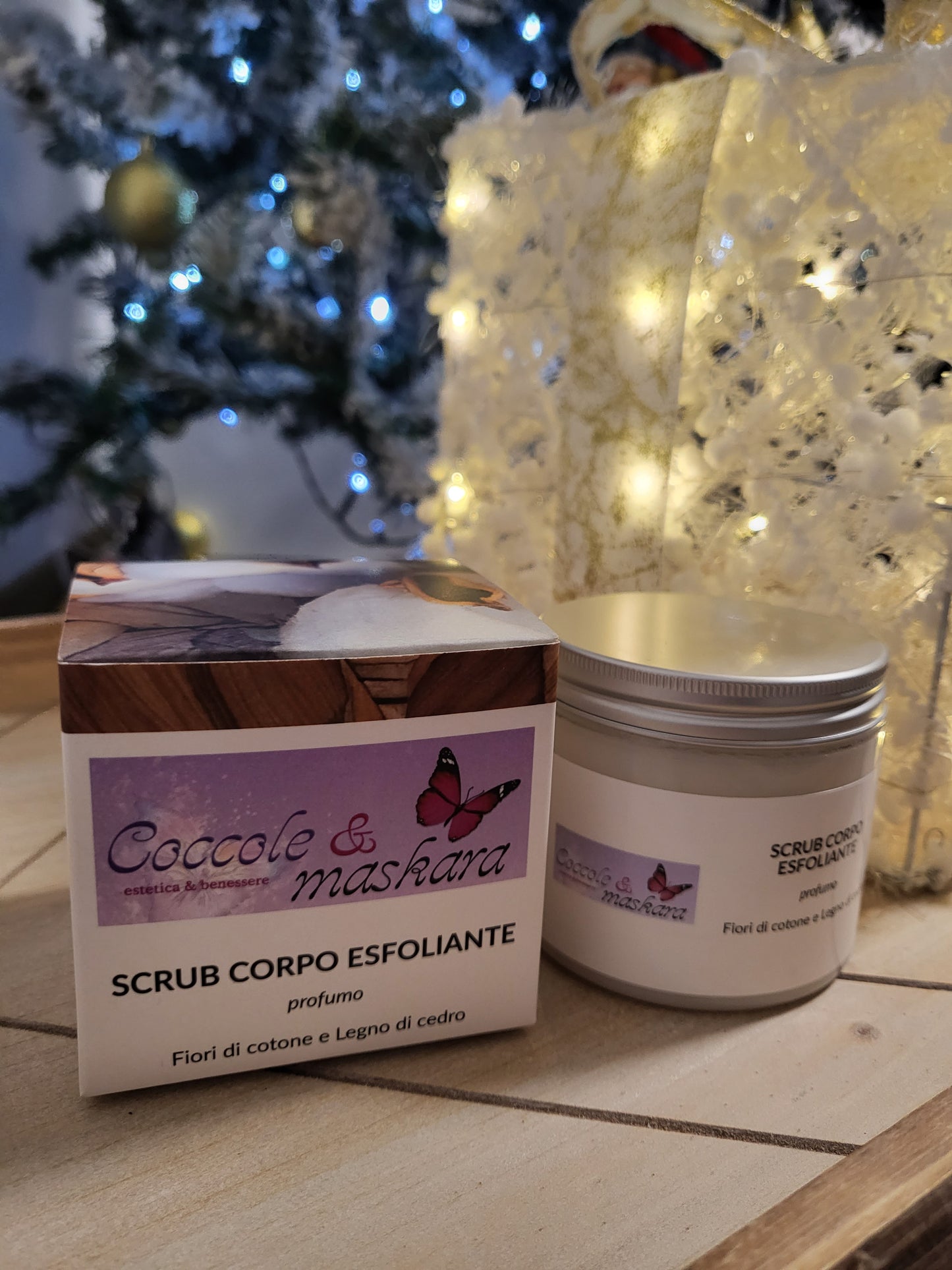 Scrub Corpo Legno di Cedro e Fiori di Cotone Christmas Edition